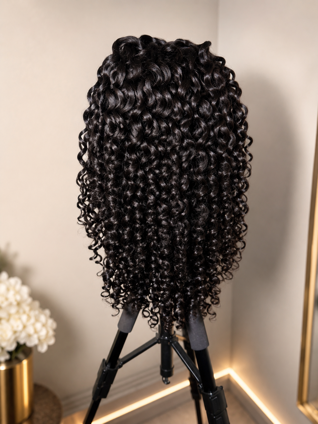 18” 5x5 Virgin Exotic Curly Wig